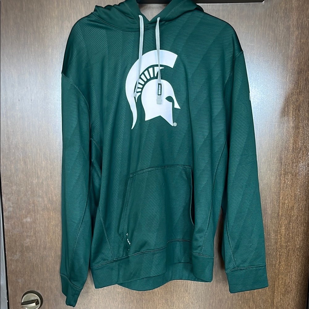 Green Michigan State Spartans hoodie size large Nike